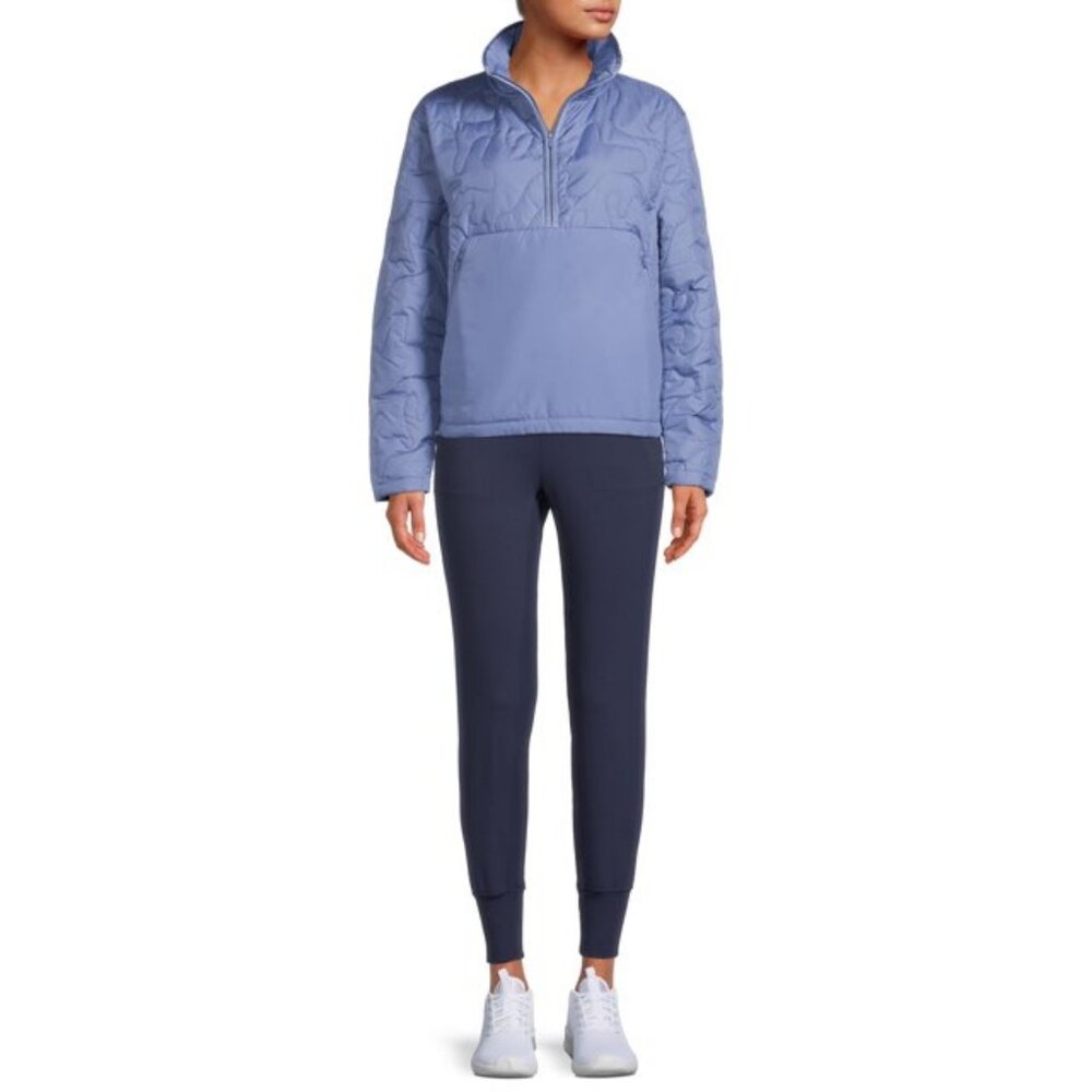 NWT Avia Womens Quarter Zip Jacket Mock Neck Blue Size XL, XXXL Quilted Pattern - Picture 5 of 5